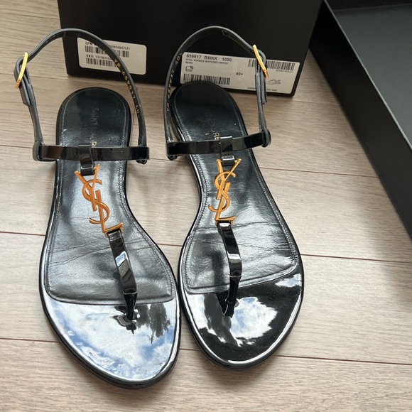 ****SOLD*****Saint Laurent Cassandra  sandals - Picture 1 of 9